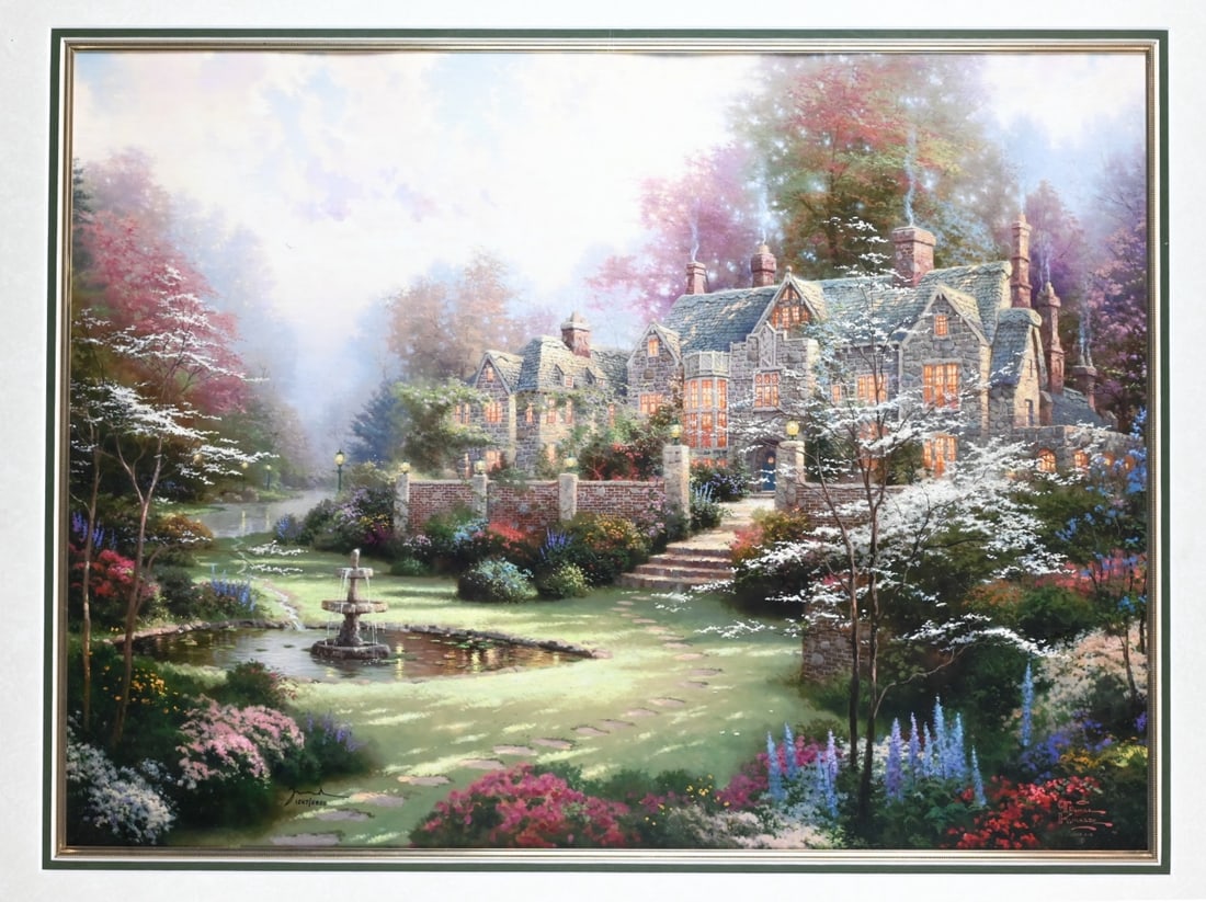 Thomas Kinkade Signed Numbered Lithograph Garden (1 of 12)