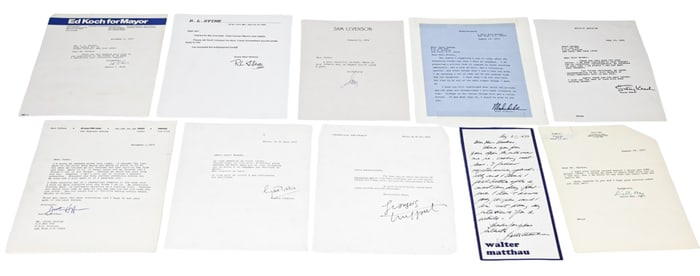 1970's Celebrity Signed Original Personal Letters