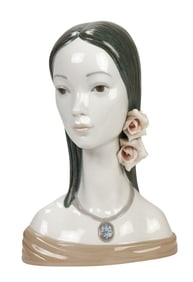 Lladro Porcelain Bust Young Woman Maja 4668