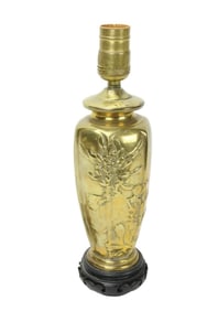 Cast Brass Chinoisserie Table Lamp