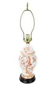Chinese Porcelain Cherry Blossom Table Lamp