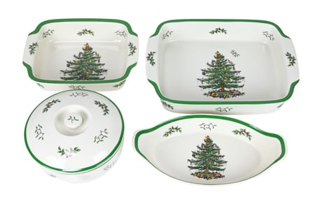 Collection Spode Porcelain Christmas Baking Dishes