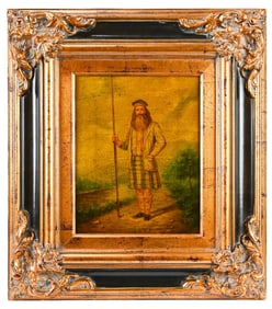 Enhanced Print of Scottish Fisherman Framed