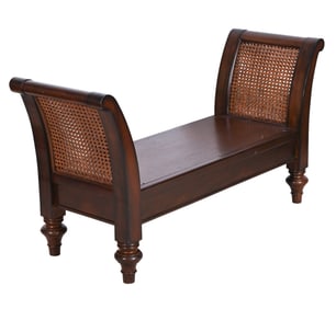 Mid Century Pottery Barn Montego Cane Settee