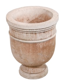 Vintage Outdoor Cast Cement Planter