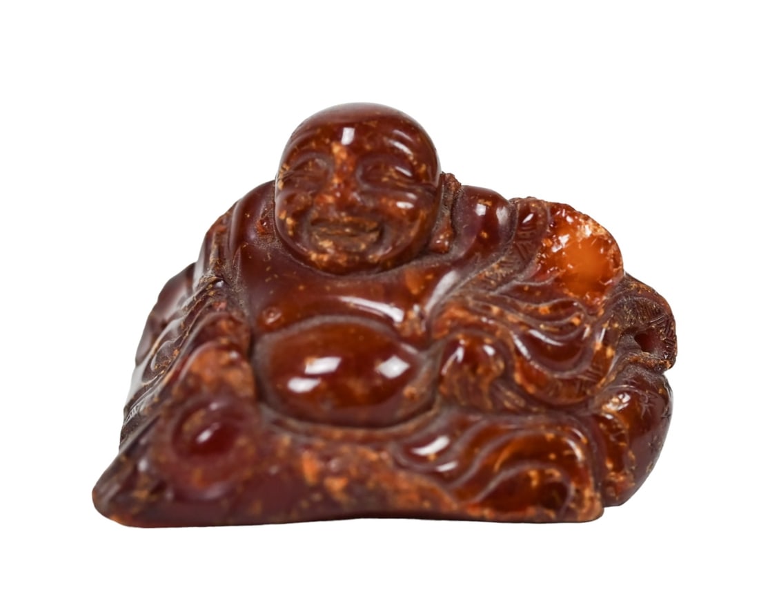 Carved Amber Buddha (1 of 6)