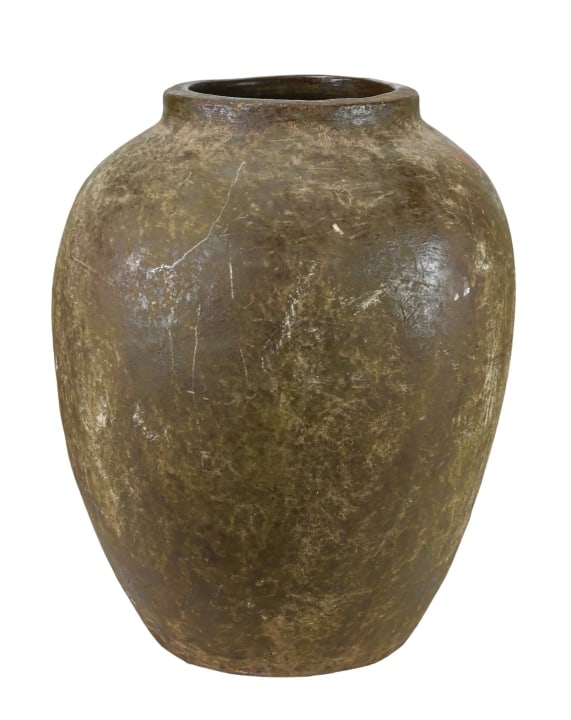 Vintage Hand Made Clay Mediterranean Olive Jar (1 of 7)