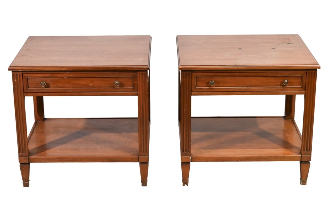 Pair Kindel Grand Rapids Hand Carved Nightstands (1 of 12)