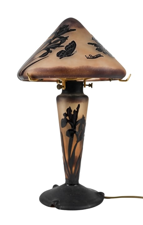 Vintage La Rochere Glass Paste Table Lamp (1 of 8)