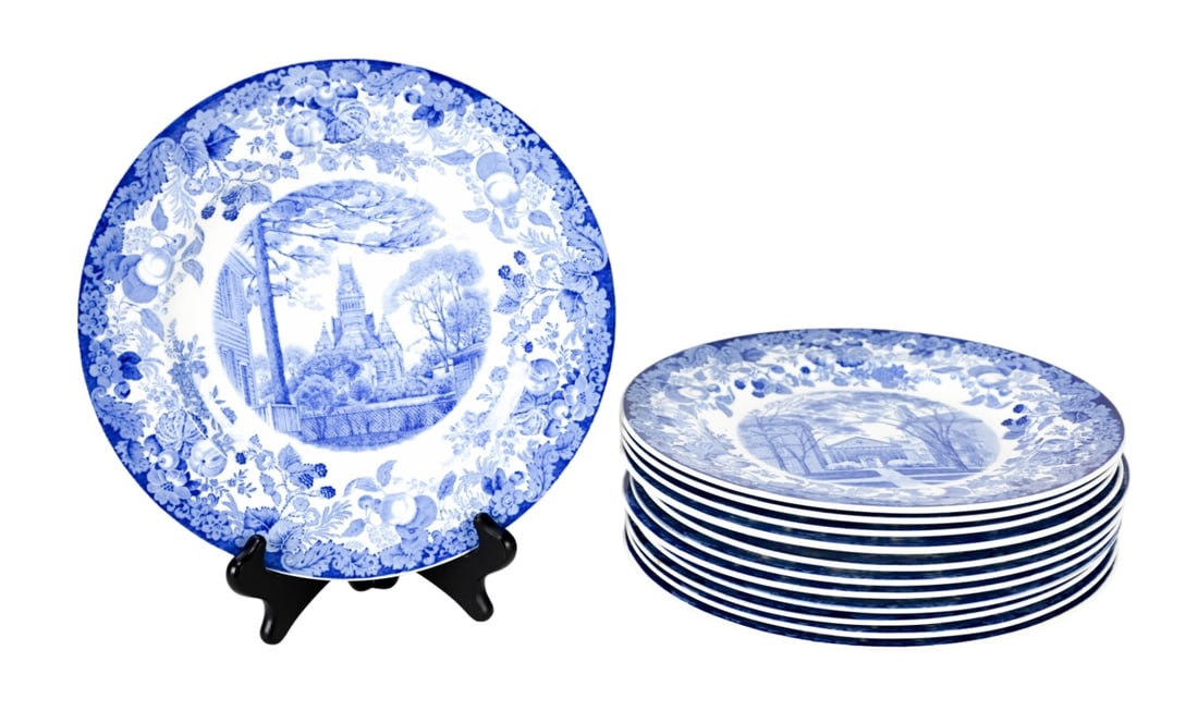 12 Wedgwood Porcelain Plates Harvard University (1 of 8)
