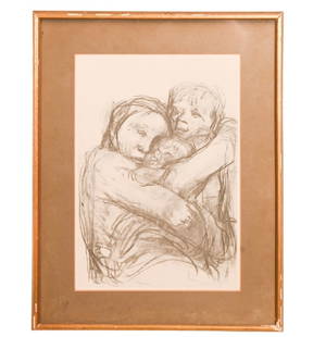 Kathe Kollwitz Framed Print: Kathe Kollwitz Framed and Signed in Print.Measures 17 inches x13.5 inches.