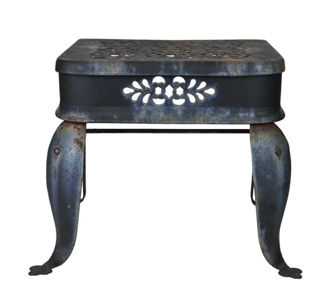 Antique Cast Iron Fireplace Trivet: Antique Cast Iron Fireplace Trivet. Measures 13 inches x 15 inches x 12 inches.