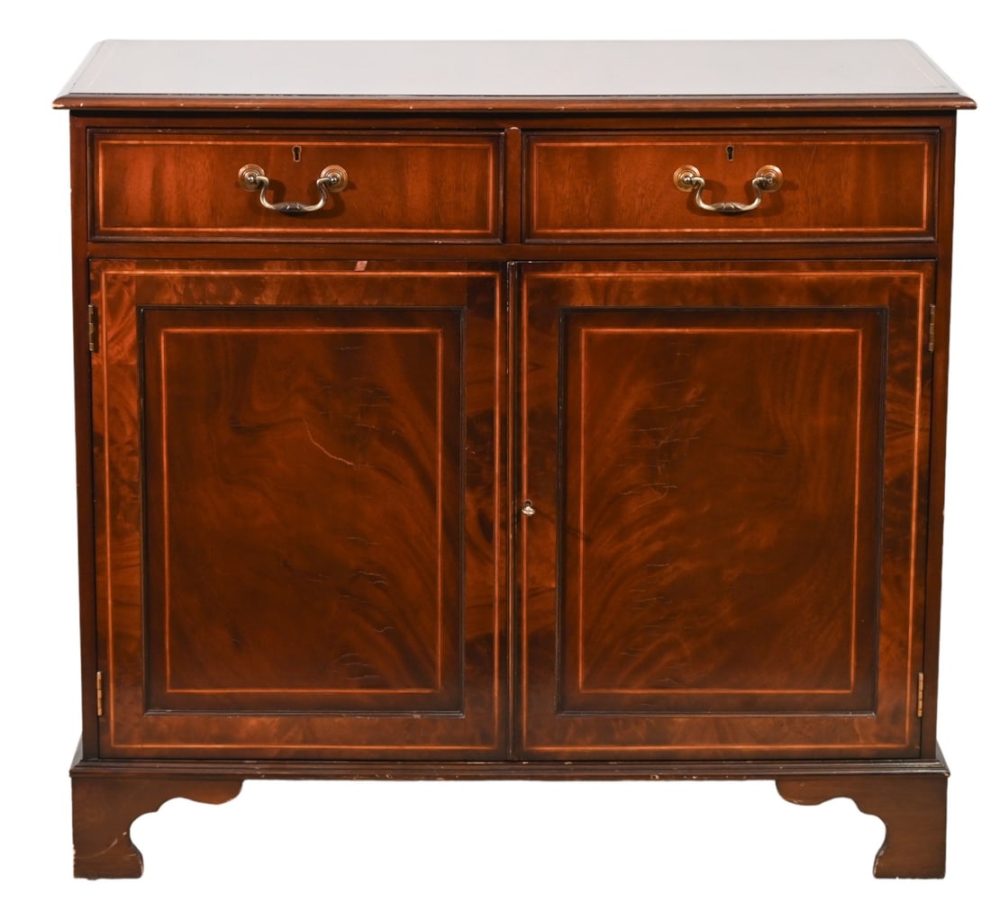 Vintage Mahogany Flame Mahogany Buffet Cabinet (1 of 14)
