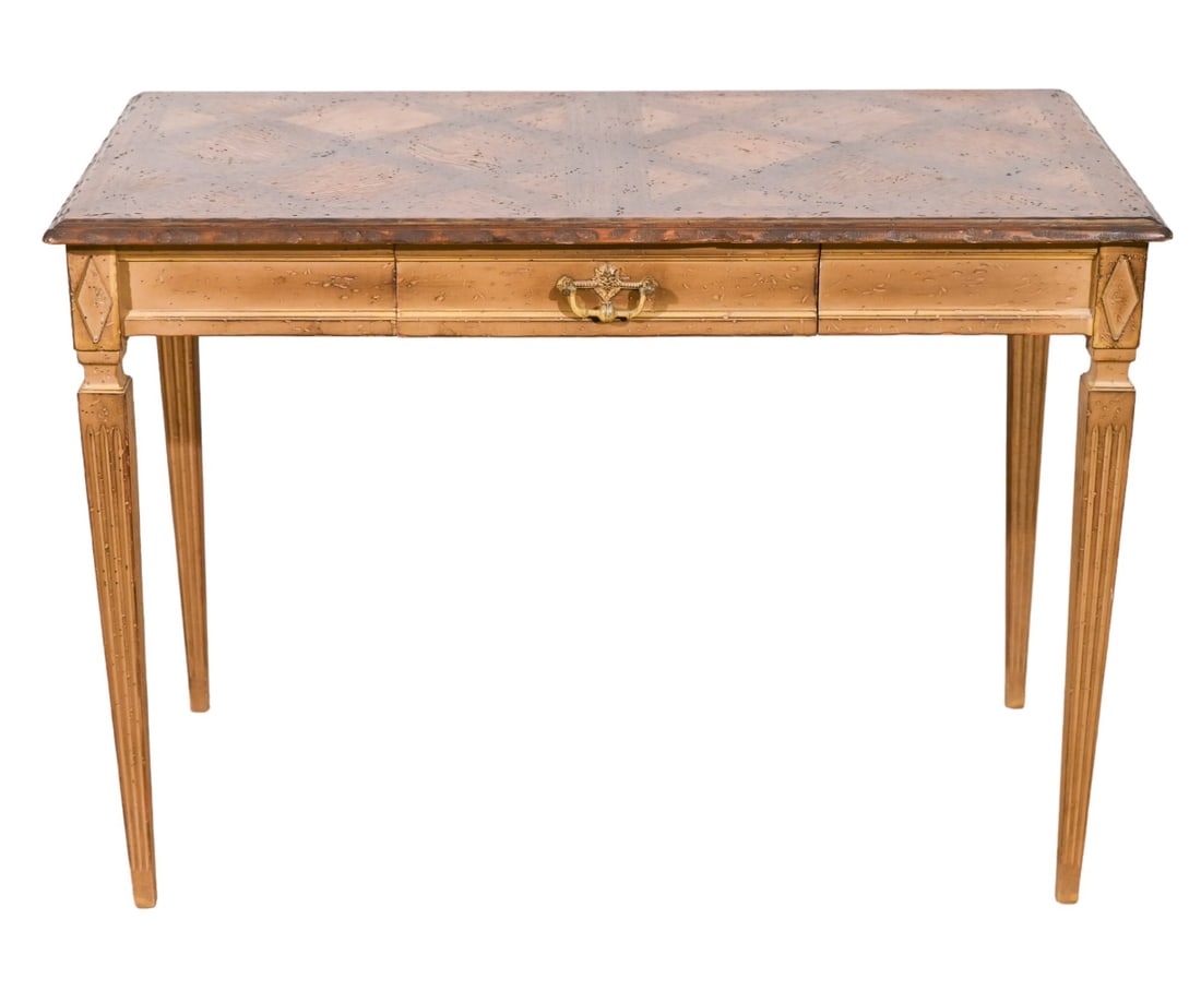 French Provincial Hand Carved Hand Painted Desk (1 of 12)