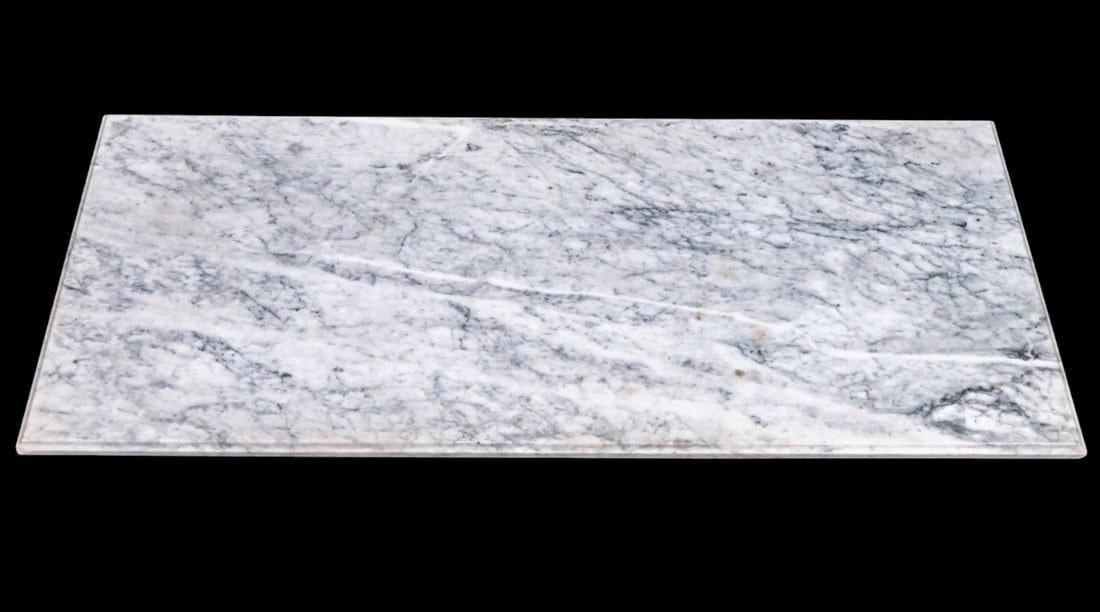 Rectangular White Black and Gray Marble Slab (1 of 10)