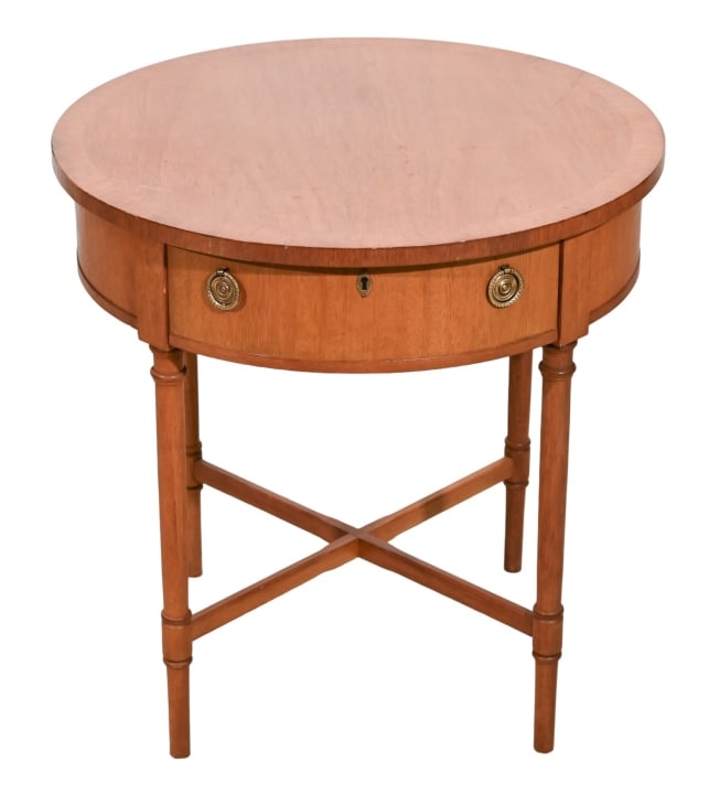 Wellington Hall Carved Round Side Table (1 of 12)