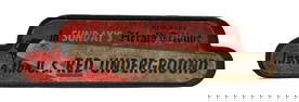 Antique NY Herald Tribune Red Underground Sign