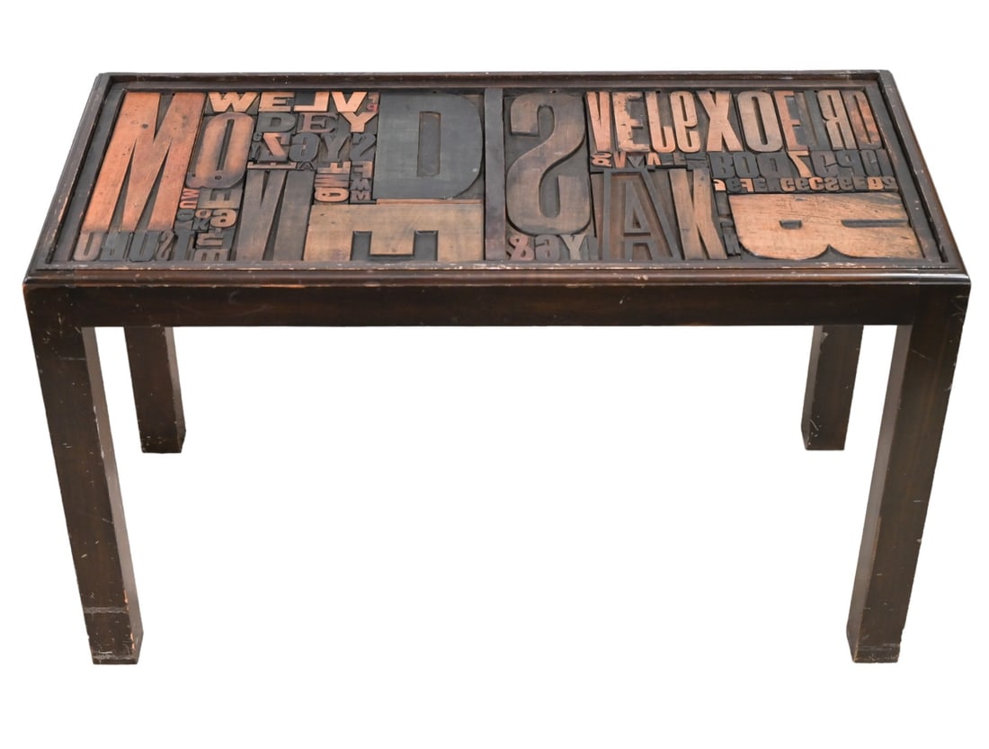 Arts & Craft Relief Top of Printing Blocks Table (1 of 12)