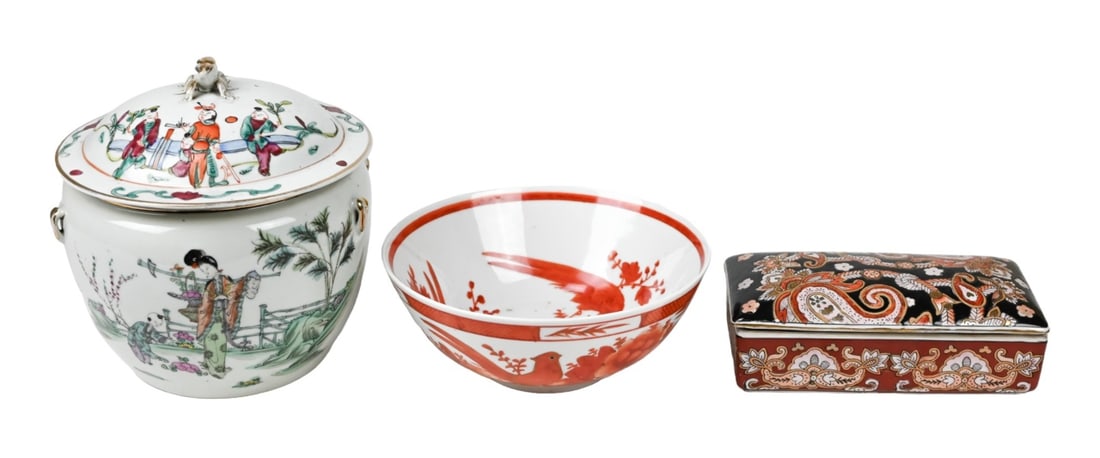 3 Asian Porcelain Table Top Items (1 of 9)