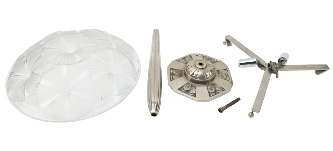 French Art Deco Degue Signed Table Lamp Salvage (1 of 15)