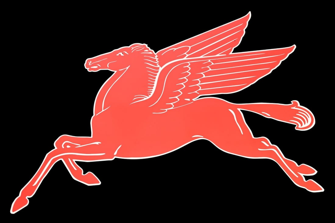 Reproduction Vintage Pegasus Mobil Sign (1 of 11)
