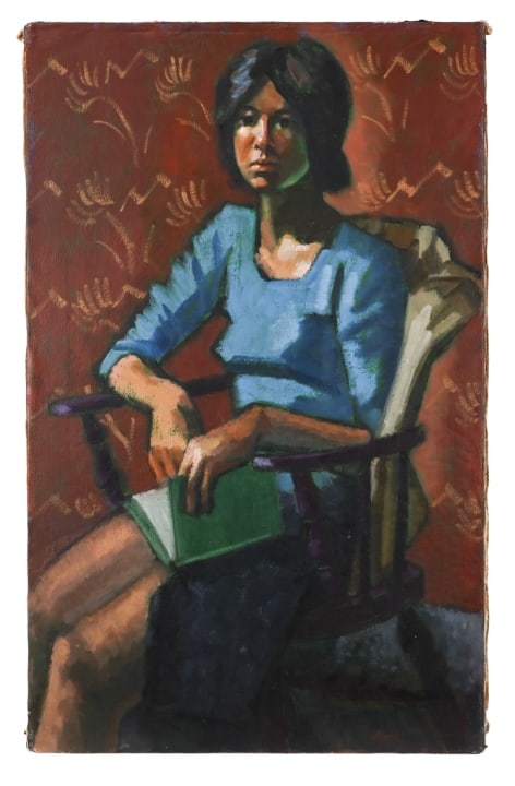 Asher Topel Signed Oil Painting Portrait Woman (1 of 8)