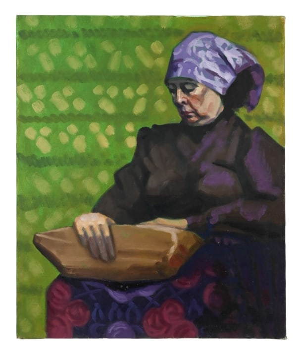 Asher Topel Signed Oil Painting Portrait Woman (1 of 8)