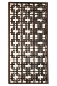 Custom Made Chinese Style Wood Screen with Mirror