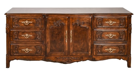 Heritage French Country Style Carved Walnut Buffet
