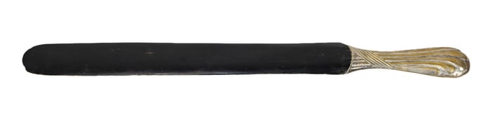 Art Nouveau Newspaper Turner with Silver Handle