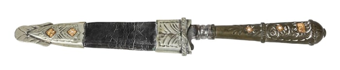 Franz Wenk Solinger Knife with Sterling Gold Inlay