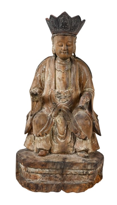 Chinese Hand Carved Daoist Buddha Statue (1 of 9)