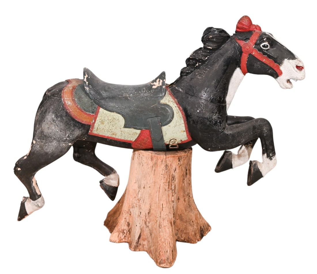 Antique Wooden Carousel Horse (1 of 16)
