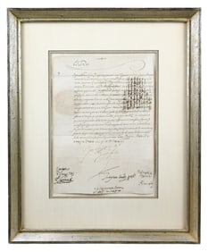 Letter From Phillip II Signed Yo El Rey to Officer