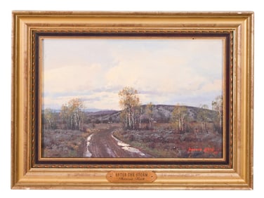 Francois Koch Signed Oil Painting After the Storm