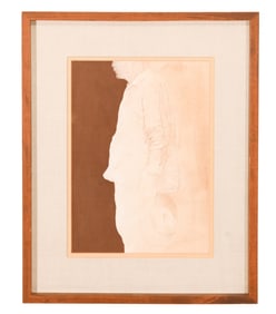 Signed 1974 Engraving of Standing Man