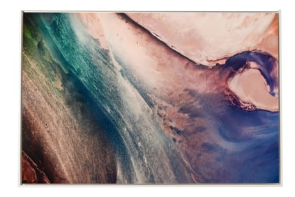 Mural Size Framed Color Photograph Rock Formation