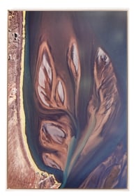 Mural Size Framed Color Photograph Rock Formation