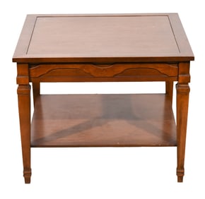 Traditional Style Hand Carved Side Table