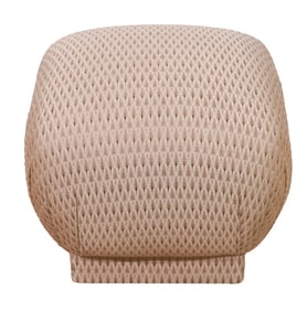 Mid Century Custom Upholstered Ottoman