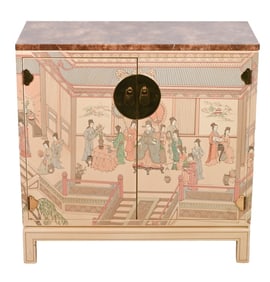 Drexel Oriental Inspire Hand Painted Cabinet