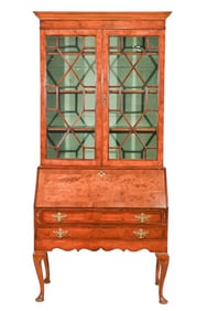 Georgian Style Mahogany Slant Front Secretary