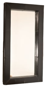 Large Contemporary Leather Mirror