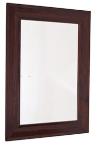 Farm House Style Mahogany Brown Wall Mirror