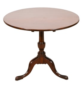 Antique Hand Carved Tilt Top Table