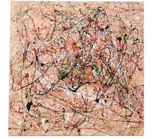 Mural Size Drip Painting in the Pollack Style