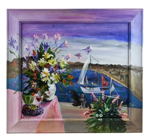 Svetlana Feigin Signed Acrylic Still Life Painting