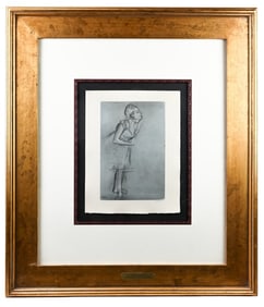 Edgar Degas Lithograph Titled Danse Dessin w COA