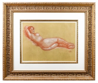 Aristide Maillol Lithograph Titled Femme Nue w COA