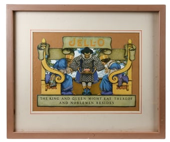 Maxfield Parrish Jello Ad Cut Silhouette Framed